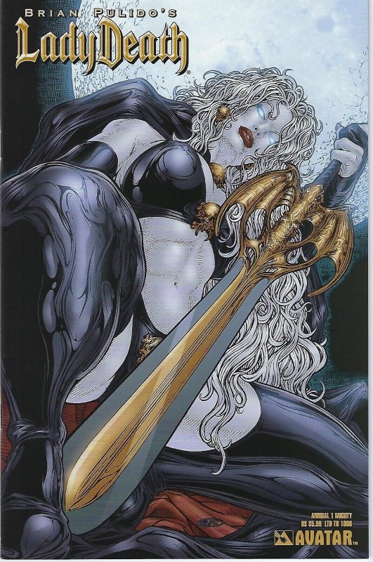 Lady Death Annual # 1 Mighty Limited to 1000 Edition RYP Variant Cover VF+ 