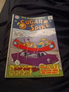 SUGAR & SPIKE #60 DC comics 1965 CANOE COVER! Silver age kids cartoon humor