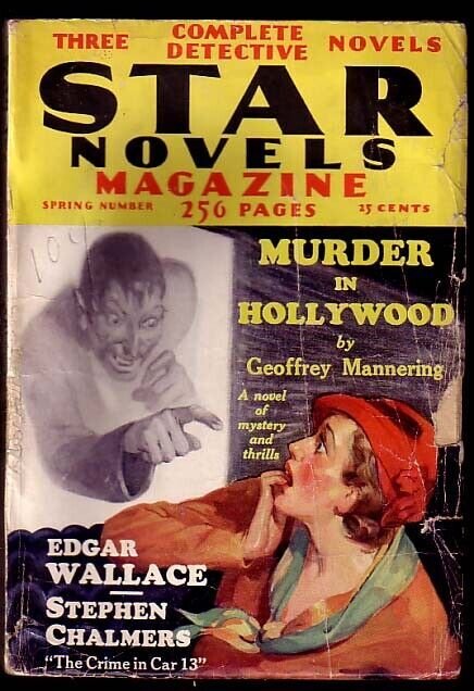 STAR NOVELS-RARE-MURDER IN HOLLYWOOD-#5!!! VG