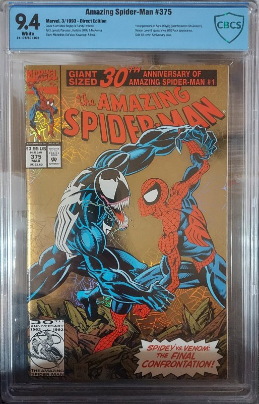 The Amazing Spider-Man #375 CBCS 9.4 1st App of Anne Weying (She-Venom) + more