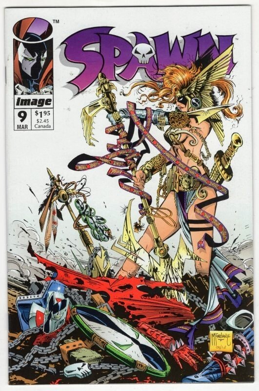 Spawn #9 - 1st Appearance ANGELA! Todd McFarlane MC#7 | Comic Books - Copper Age, Image Comics