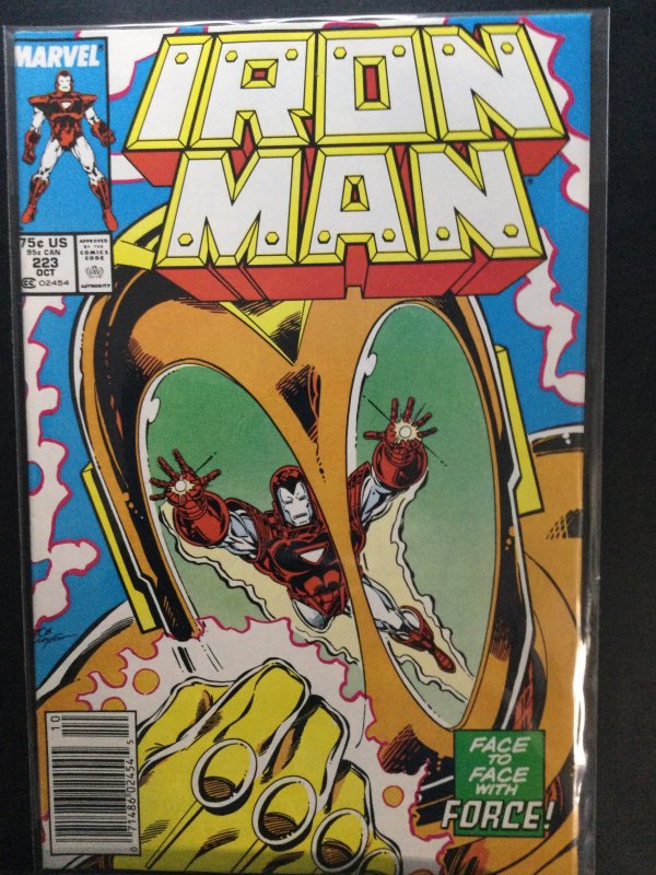 Iron Man #223 Newsstand Edition (1987)