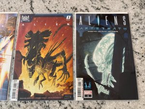 Lot Of 3 Alien Marvel Comic Books # 1 1 1 NM Aliens Aftermath Annual 15 J435