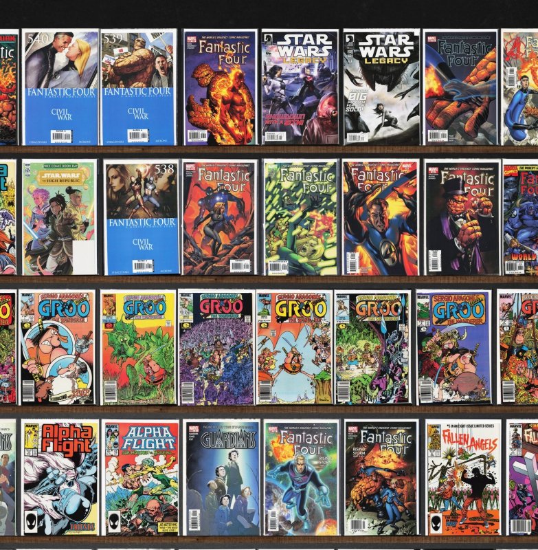 Huge Lot 150+ Comics with Alpha Flight, Fantastic Four, Fallen Angels & More!