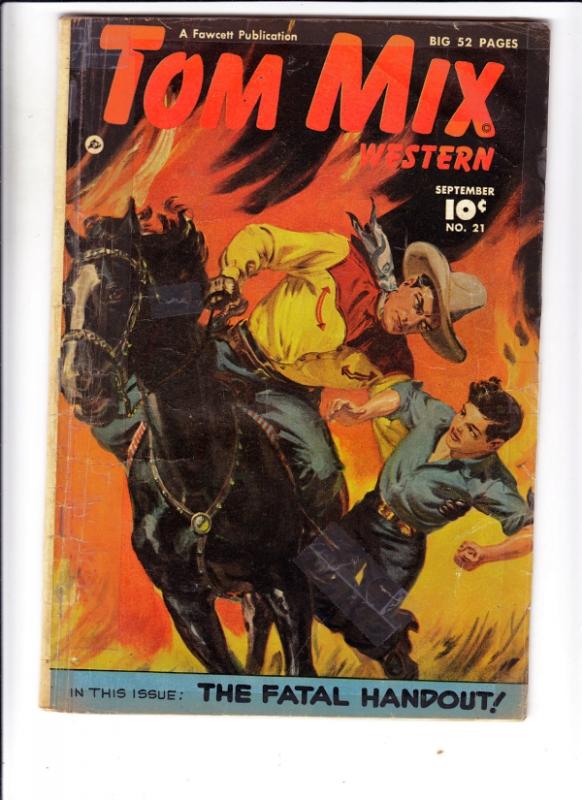 Tom Mix Western #20 (Sep-49) VG- Affordable-Grade Tom Mix