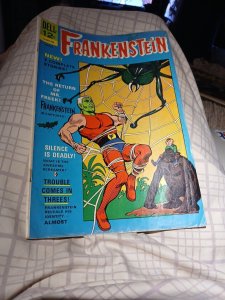 1967 Dell Comics Frankenstein #4 Return Of Mr. Freek'! Last Issue! Silver Age