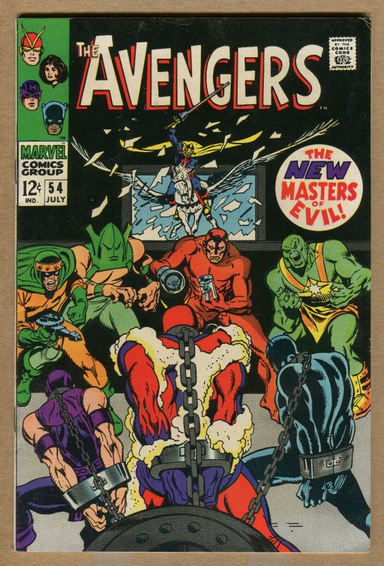 Avengers # 54 -1st Ultron Cameo- 1968 (Grade8.0) WH