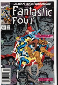 Fantastic Four #347 Newsstand Edition (1990) Fantastic Four