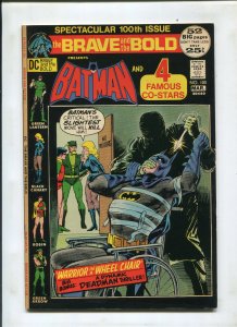 BRAVE AND THE BOLD #100 (9.0) WARRIOR IN A WHEEL-CHAIR!
