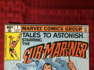 Tales To Astonish 3 Set Lot 1979  Sub-Mariner #'s 1, 11, and 12 FN/VF Marvel