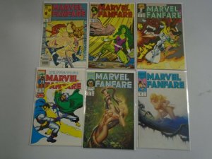 Marvel Fanfare lot 46 different from #1-59 8.0 VF (1982-91 1st Series)