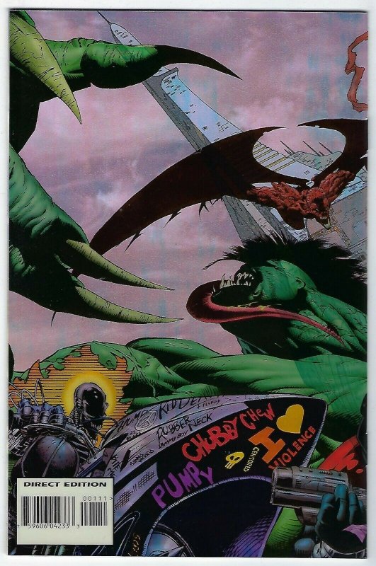 2099 A.D. # 1 Acetate Wraparound Cover NM Marvel 1995