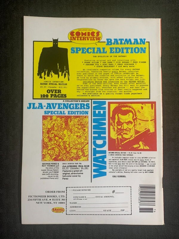 1989 COMICS INTERVIEW Magazine #76 FN+ 6.5 Marvel's New X-Men / Marc Silvestri