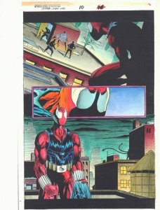 Spider-Man Unlimited #10 p.48 Color Guide Art - Scarlet Spider by John Kalisz