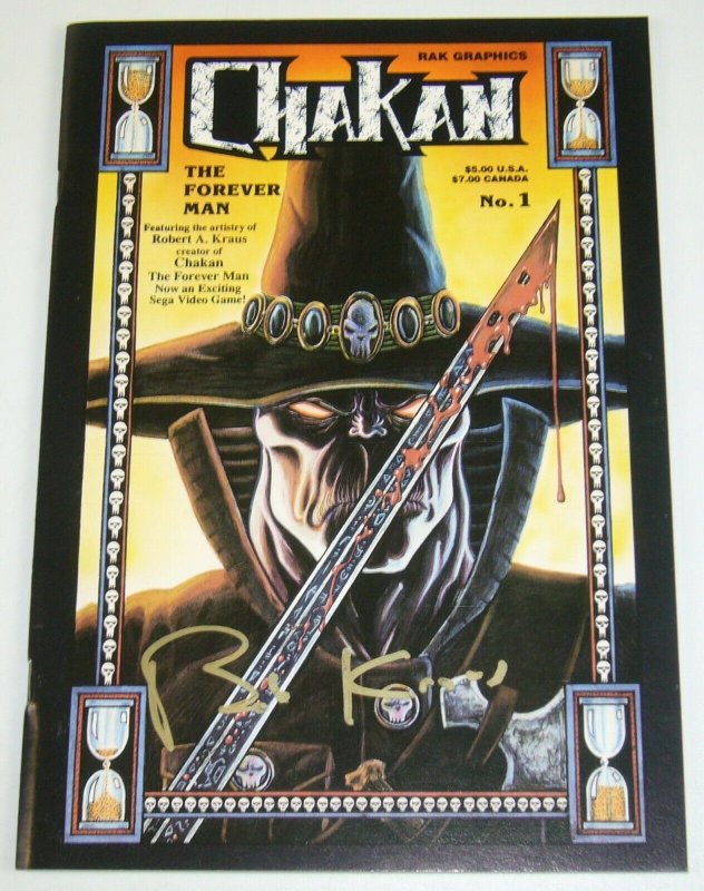 Chakan the Forever Man #1 VF signed by Robert (Bob) A Kraus - RAK Graphics