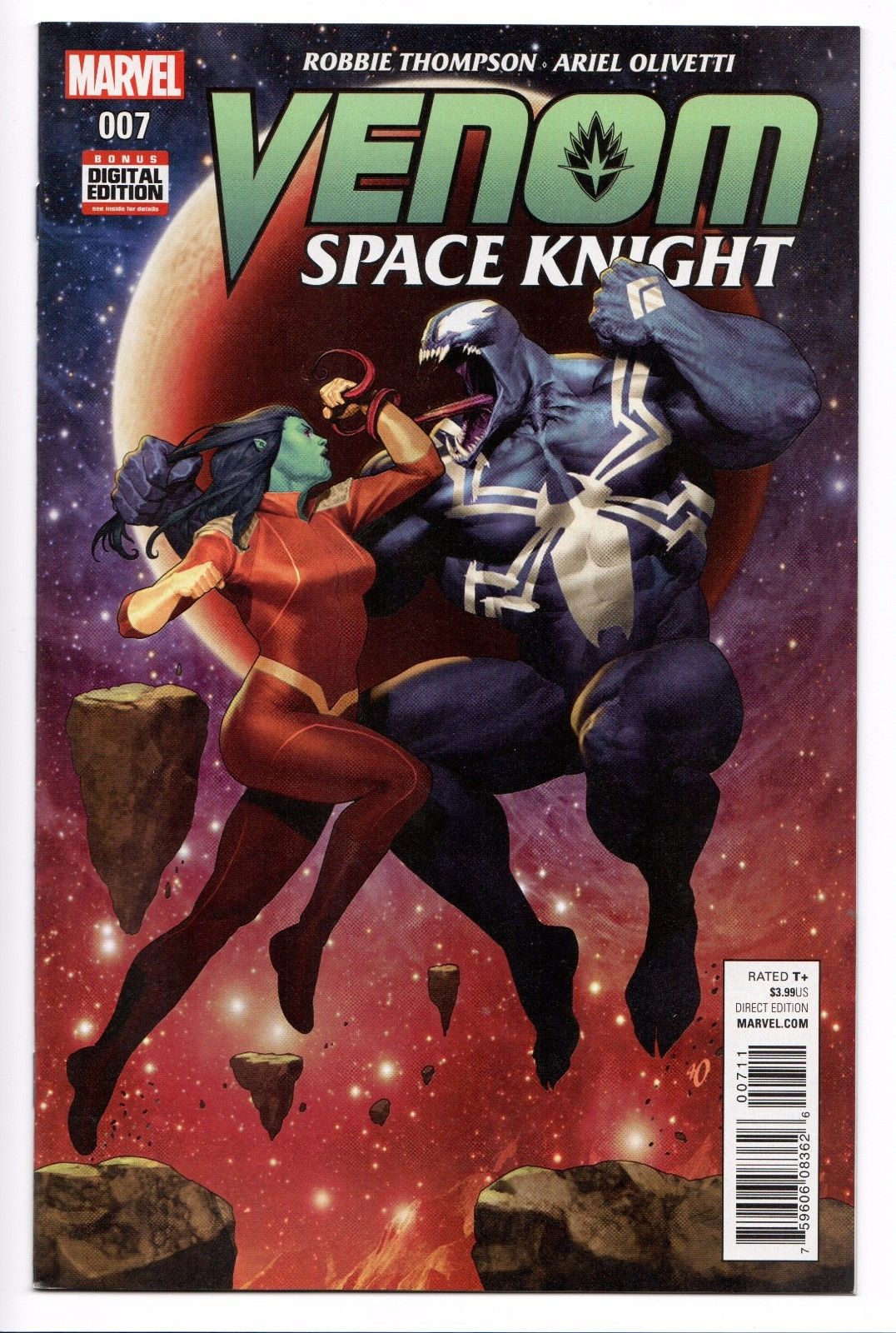 Venom Space Knight 7 Marvel 16 New Unread Nm Comic Books Modern Age Marvel Venom Superhero Hipcomic