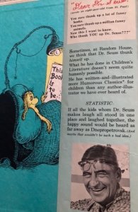 Dr. Seuss‘s sleep book,1962,the text is immaculate!very tough