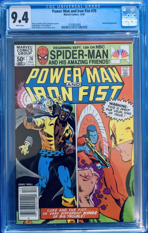 Power Man and Iron Fist #76 (1981) CGC 9.4