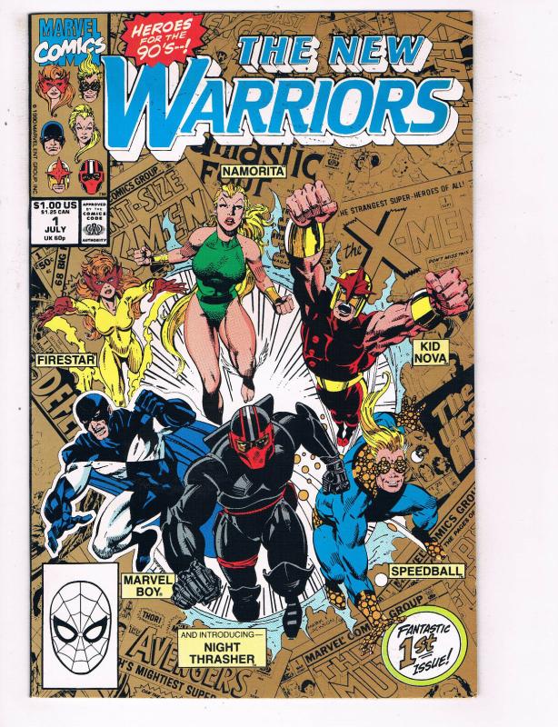 The New Warriors #1 VF Marvel Comics Comic Book July 1990 DE24