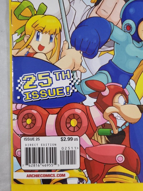 Mega Man #25 Gatefold Cover 2013 Archie Comics Worlds Collide Part 4