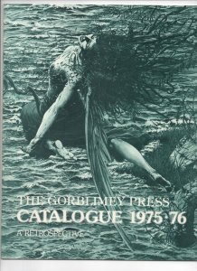 GORBLIMEY PRESS CATALOGUE 1975, Retrospective, VF/NM, magazine, Barry Smith 1975