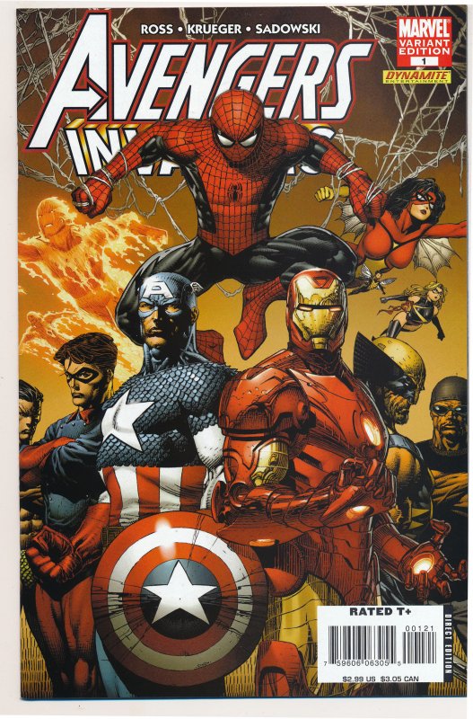 Avengers Invaders (2008 Marvel Dynamite) #1 NM Alternate cover