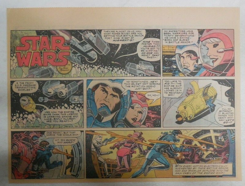 Star Wars Sunday Page #14 by Russ Manning from 6/10/1979 Large Half Page Size!