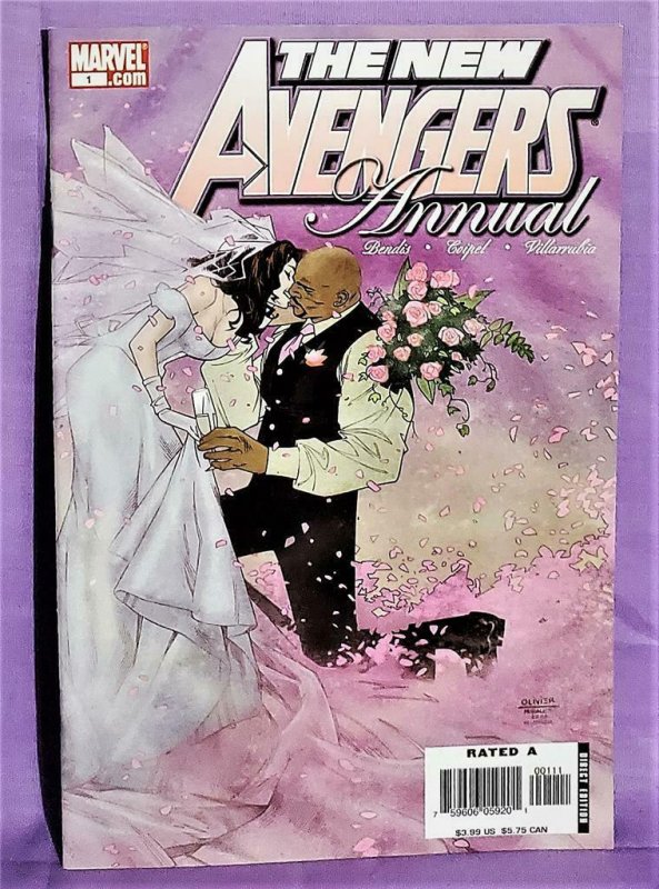 Brian Bendis NEW AVENGERS Annual #1 Luke Cage Jessica Jones Wed (Marvel, 2007)! 