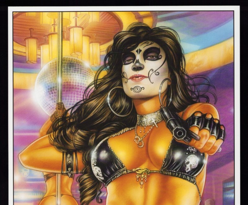 La Muerta Pin Ups #1 Cover Art by Monte Moore 11 x 17 Print