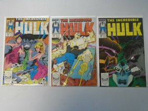 Incredible Hulk lot 35 different from #300-350 avg 8.0 VF (1984-88 1st Series)