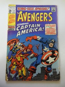 The Avengers Annual #3 (1969) VG- Condition 1 Spine Split