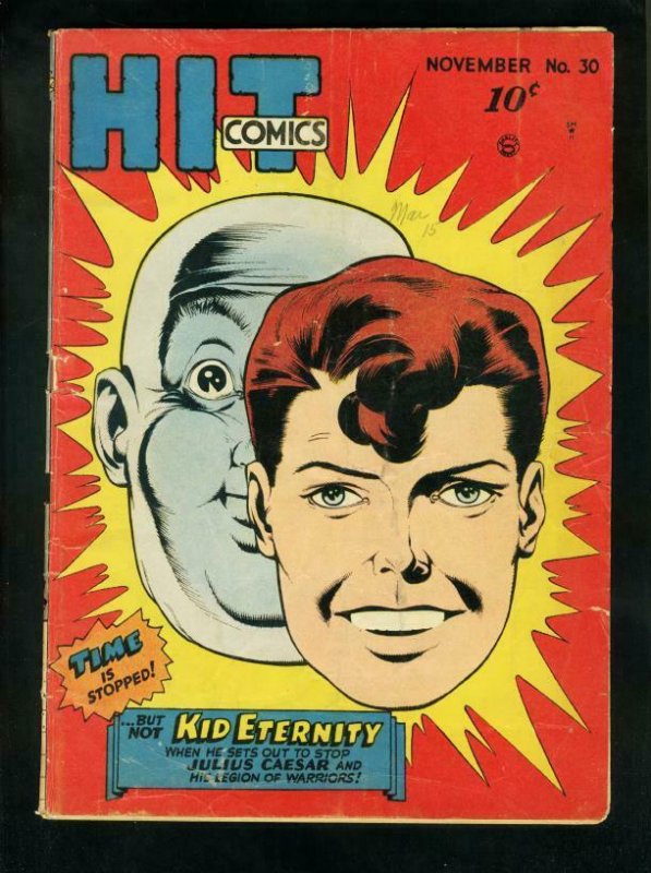 HIT COMICS #30 1943- KID ETERNITY-BETTY BATES-STORMY FOSTER-very good VG 