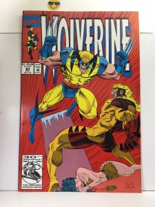 Wolverine #64 (1992) key death of silver fox , killed by sabretooth