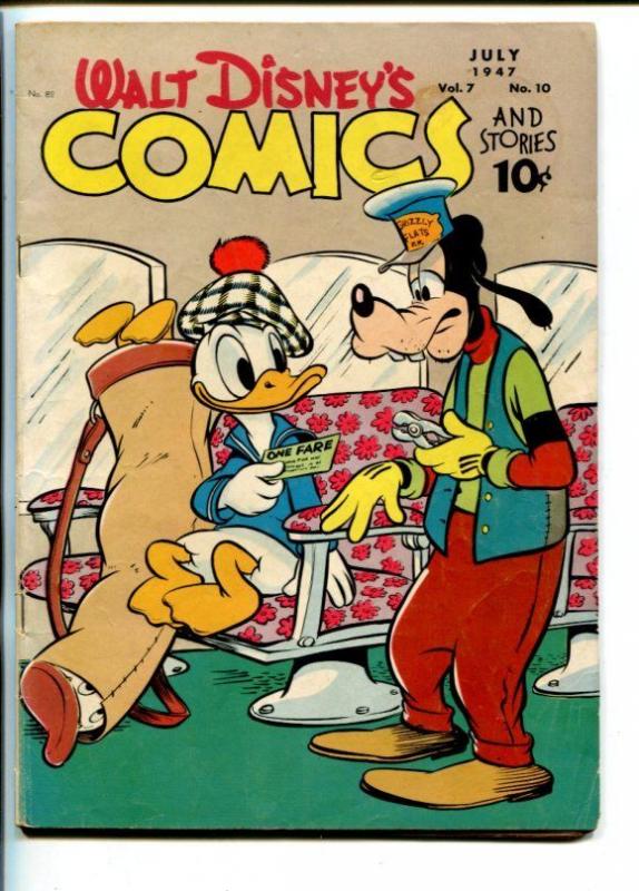 WALT DISNEY'S COMICS AND STORIES  #82-1947-CARL BARKS-DONALD DUCK-vg