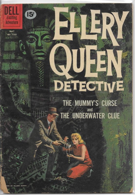 Ellery Queen   #1165 FR (Dell detective) mummy's curse