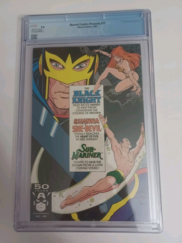 Marvel Comics Presents #73 Weapon X/Wolverine - 1991 - CGC 9.6