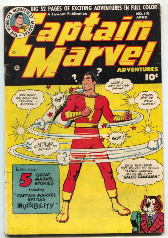 Captain Marvel Adventures #119 1951- Fawcett -Mr Tawny VG+