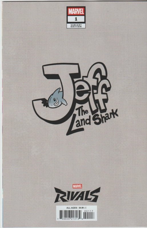 Jeff The Landshark #1 2025 Artgerm 1:100 Variant Marvel Comics EB117
