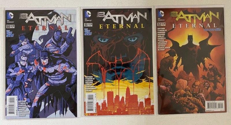 Batman Eternal lot #1-51 missing #10 DC 51 different books 8.0 VF (2014 to '15)  