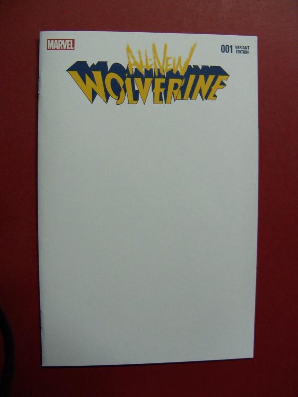 ALL NEW WOLVERINE #001 BLANK VARIANT COVER MARVEL COMICS