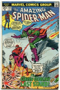 Amazing Spider-man #122 1973- Death of Green Goblin Key issue VG+