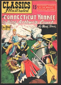 Classics Illustrated #24 no date-Connecticut Yankee in King Arthur's Court-Ma...