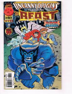 Uncanny Origins Feat The Beast #6 VF Marvel Comic Book Feb 1997 DE24