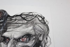 Original Comic Sketch Art Knull Venom Gorkem Demir 9.5x12 Marvel Spider-man