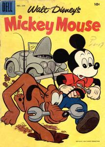 Mickey Mouse (Walt Disney's) #57 GD ; Dell | low grade comic December 1957 Pluto