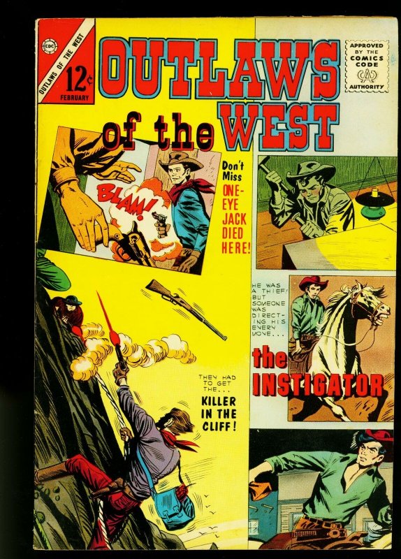 Outlaws of the West #41 1963- Gunfight Cover- Charlton Western- VF