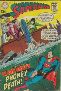 Superman #210 ORIGINAL Vintage 1968 DC Comics