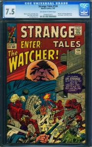 STRANGE TALES #134 CGC 7.5 JACK KIRBY/WALLY WOOD-HUMAN TORCH- 0146422015