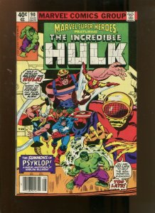 MARVEL SUPER HEROES #90 (8.0) SUMMONS OF PSYKLOP! 1980