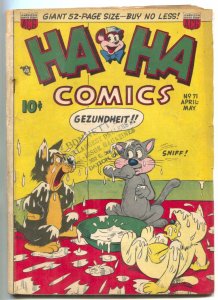 HA HA #71 1950- Golden Age Funny Animals VG- 